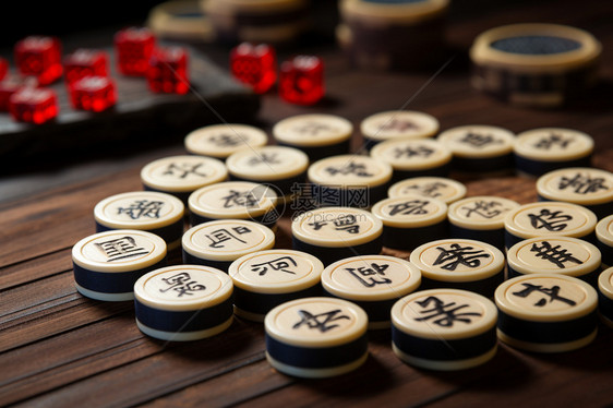 有字的棋子图片