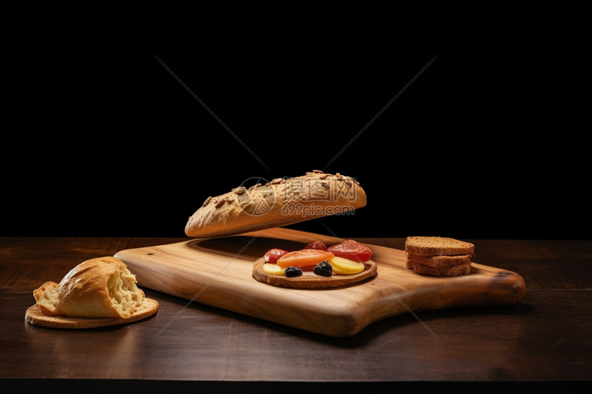 烤制的面包图片