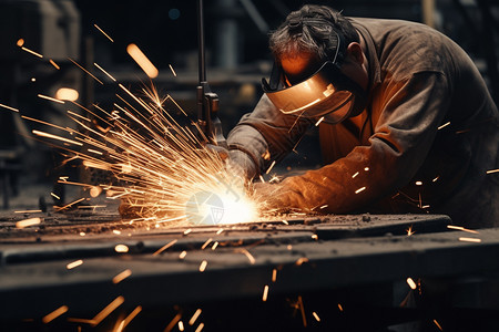 工业焊接工人图片