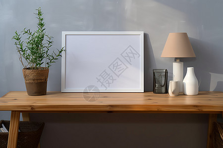 简洁木质桌子图片