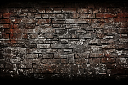 复古斑驳砖墙背景图片