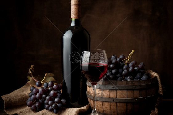 香醇美味的葡萄酒图片