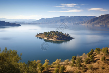 著名的泸沽湖背景图片