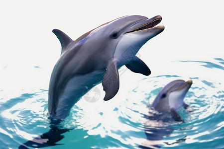 游动的海豚图片