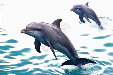 游动的海豚图片