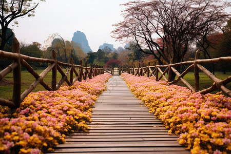 盛开的花海美丽景观图片