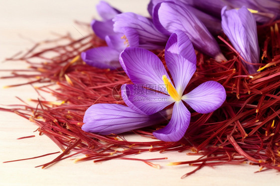 盛开的紫色鲜花图片