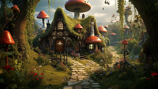 魔幻的仙女住宅图片