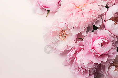 盛开的粉色花束图片