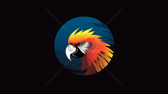 鹦鹉头像的Logo图片