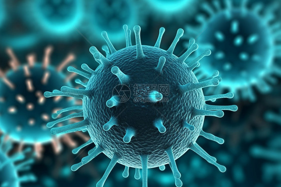 医学病毒细胞图片