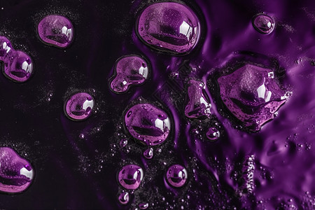 带气泡的紫色水图片
