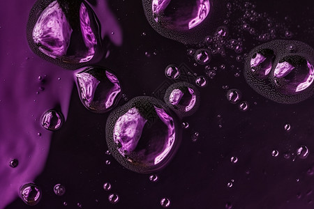 紫色是泡沫图片