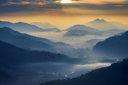 日出云海的风景图片