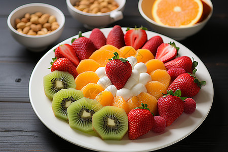 健康热带水果美食组合图片