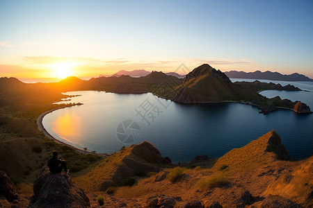 夕阳西下的美景图片