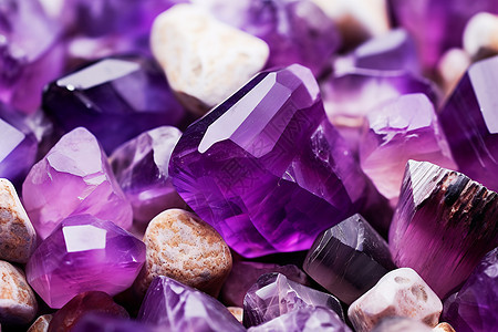 紫色的矿石图片