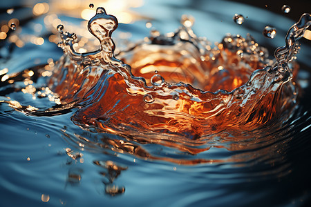 绝美运动的水滴图片