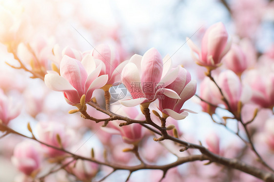 盛开的玉兰花图片