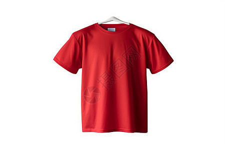 红色短袖T恤背景图片