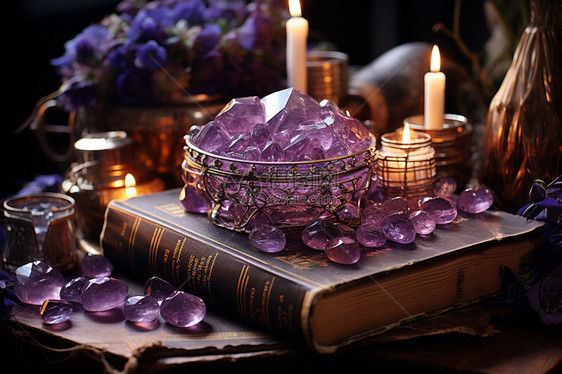 紫水晶的装饰品图片