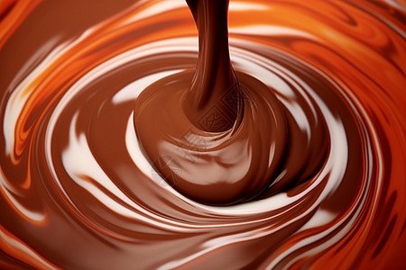 香甜可口的巧克力液背景图片