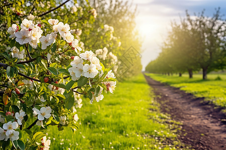 春季盛开的美丽桃花图片