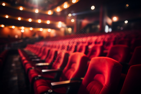 水上剧场现代剧场中的红色座椅背景
