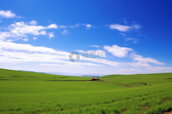 天空下的孤屋图片