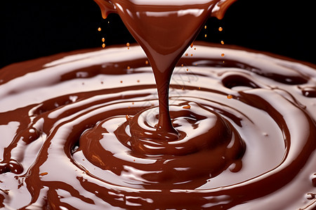 巧克力酱一碗图片素材