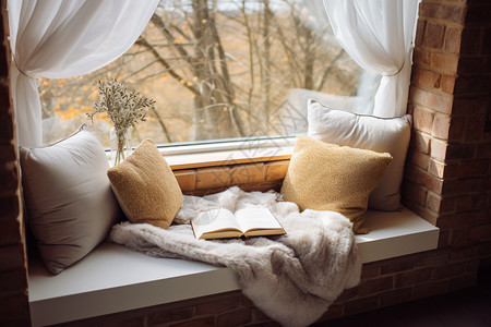 冬季装修素材温馨的窗台背景
