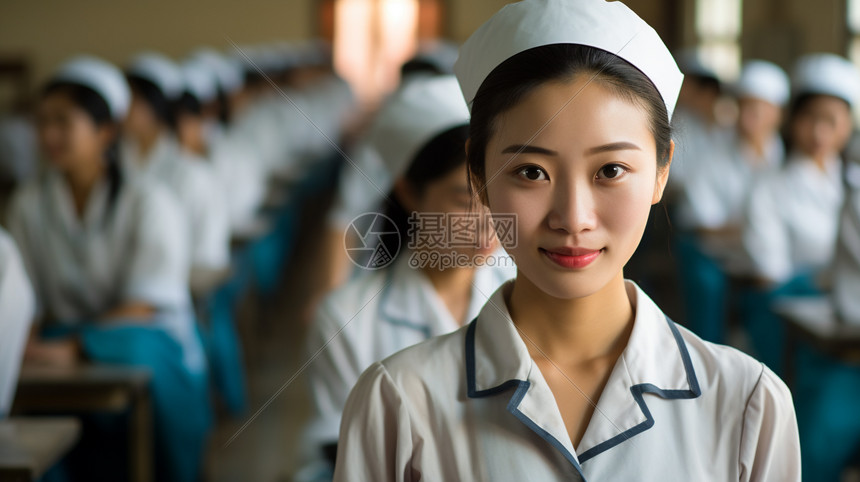 学校女护士图片
