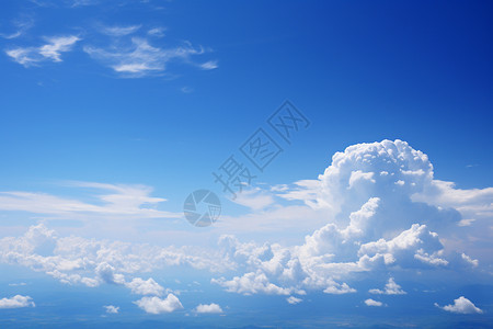 多云的自然天空图片
