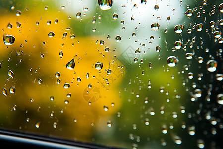 雨中的窗户图片