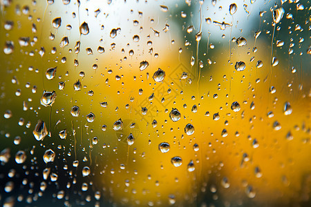 窗户上的雨滴背景图片