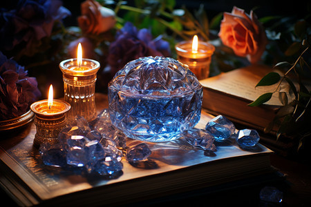 桌面上美观的水晶图片