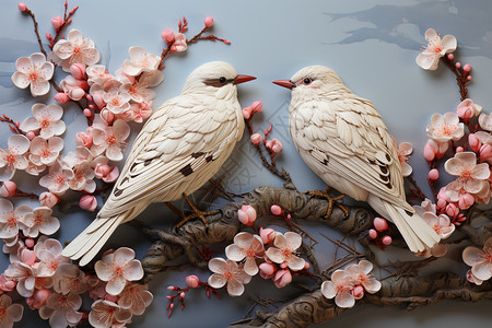 美观的鸟类艺术品图片