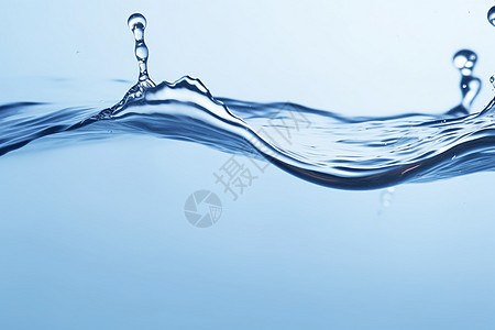 清新动感的水滴背景图片