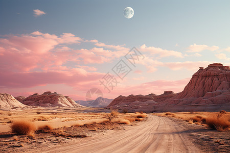 荒芜沙漠奇幻之美设计图片