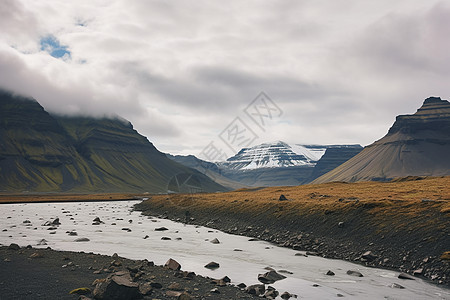 冬日结冰的冰岛图片