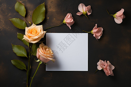 粉色花朵的浪漫表白图片