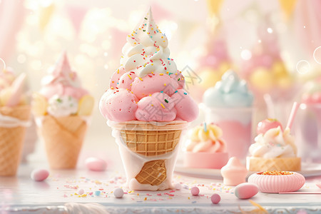 冰淇淋的派对图片