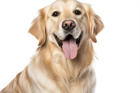 吐舌头的金毛犬图片