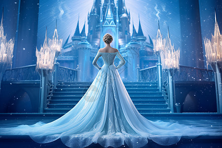 冰雪宫殿中的冰雪女王图片
