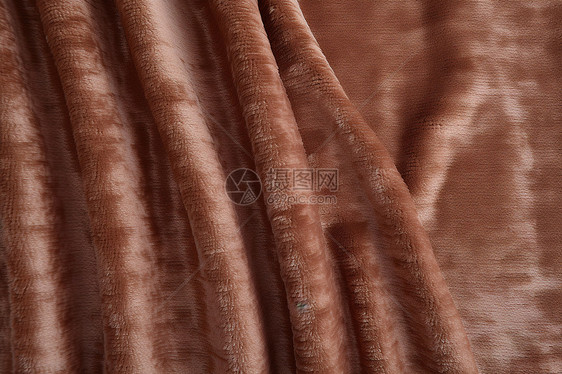 棕色绒面布料图片