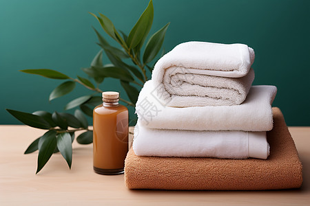 毛巾和天然洗护用品图片
