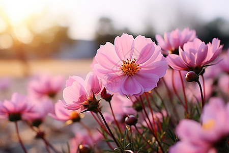 花海中的微光图片