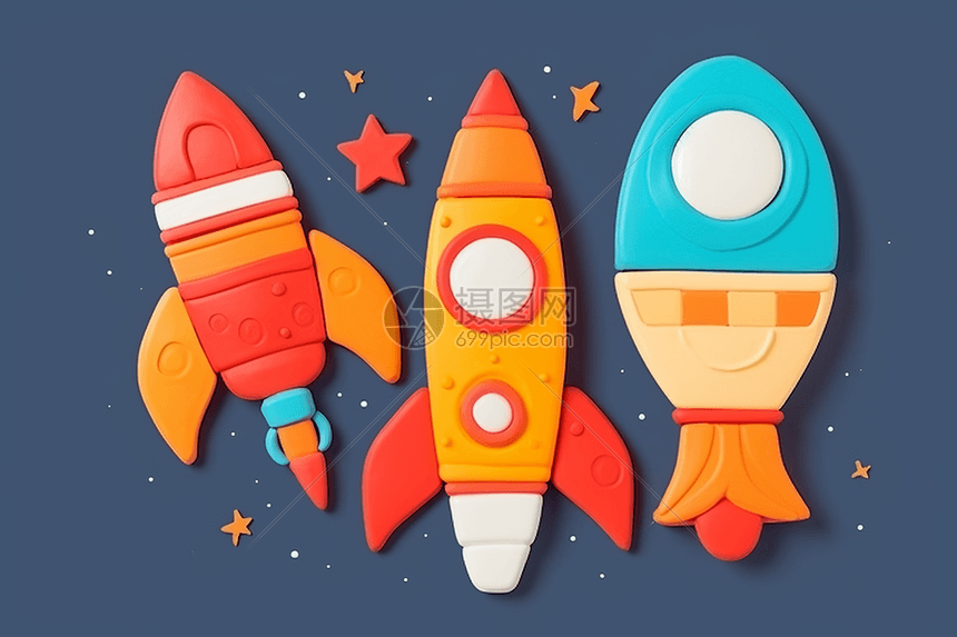 火箭飞行塑料玩具图片
