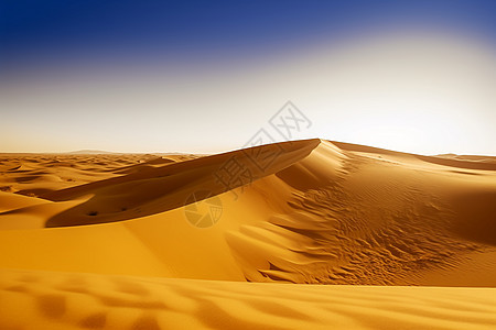 沙漠中的黄色世界图片
