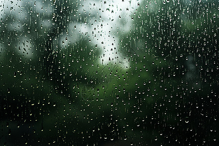 雨水打湿的窗户图片